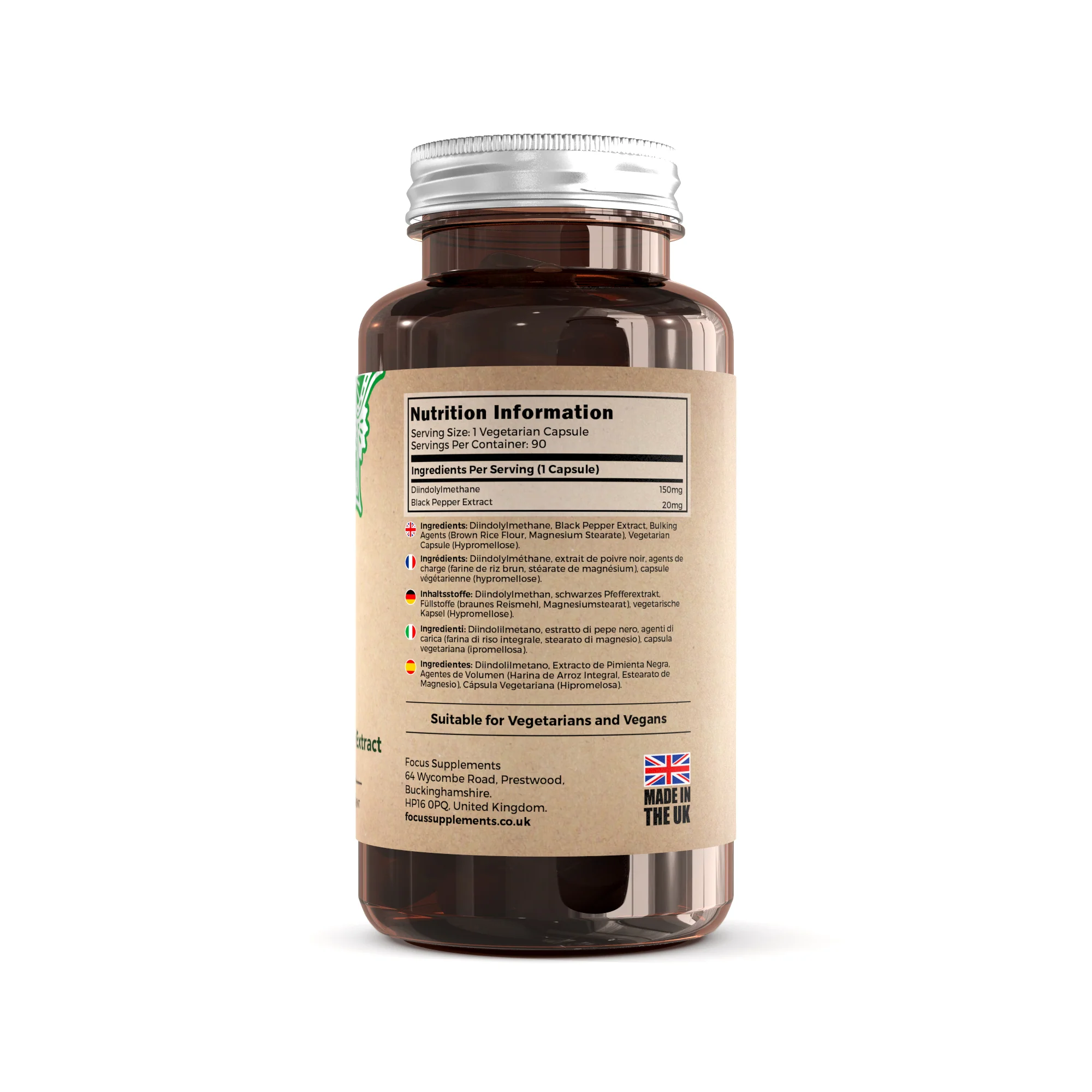 DIM (Diindolylmethane) with Black Pepper Extract - Image 9