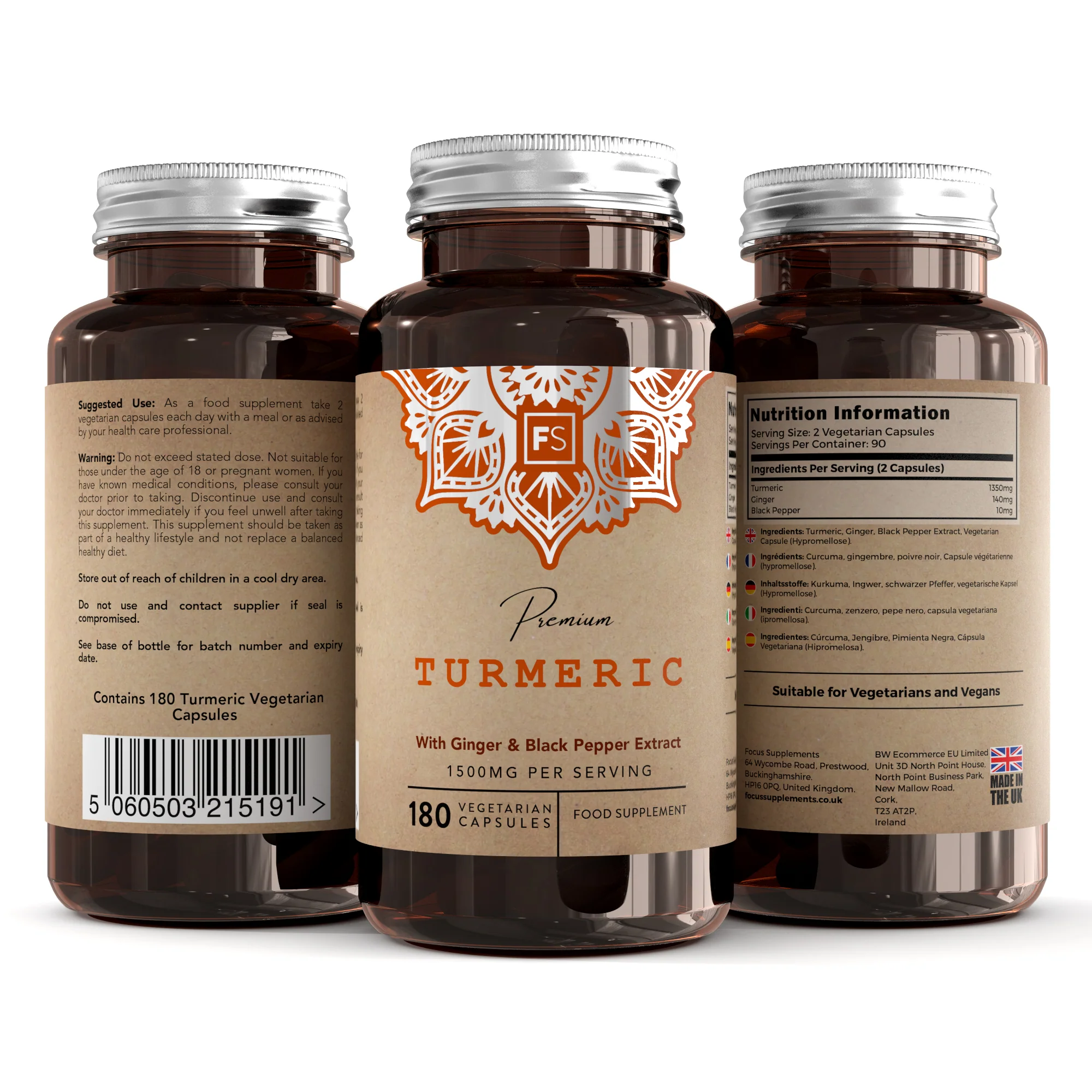 Turmeric, Ginger & Black Pepper Extract - Image 2